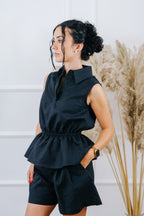 Top péplum — Negro
