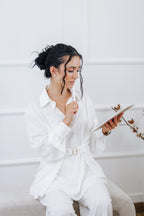 Belted Shirt — White