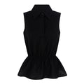 Peplum Top — Preto
