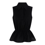 Peplum Top — Preto
