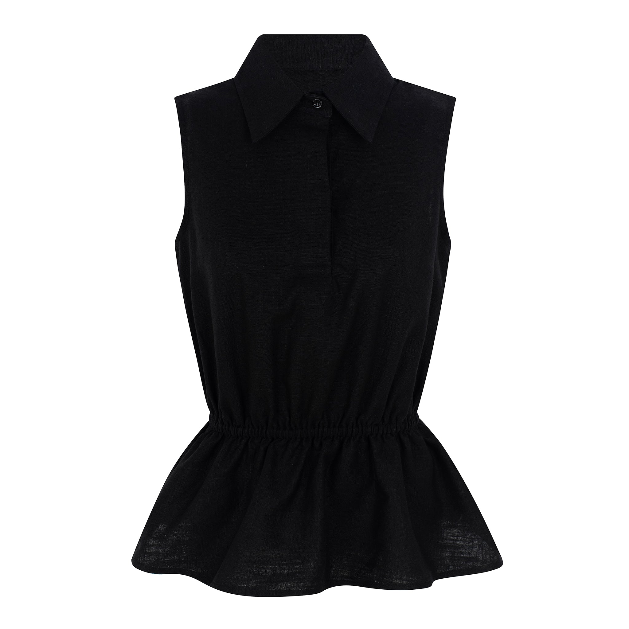 Peplum Top — Preto