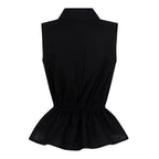 Peplum Top — Preto