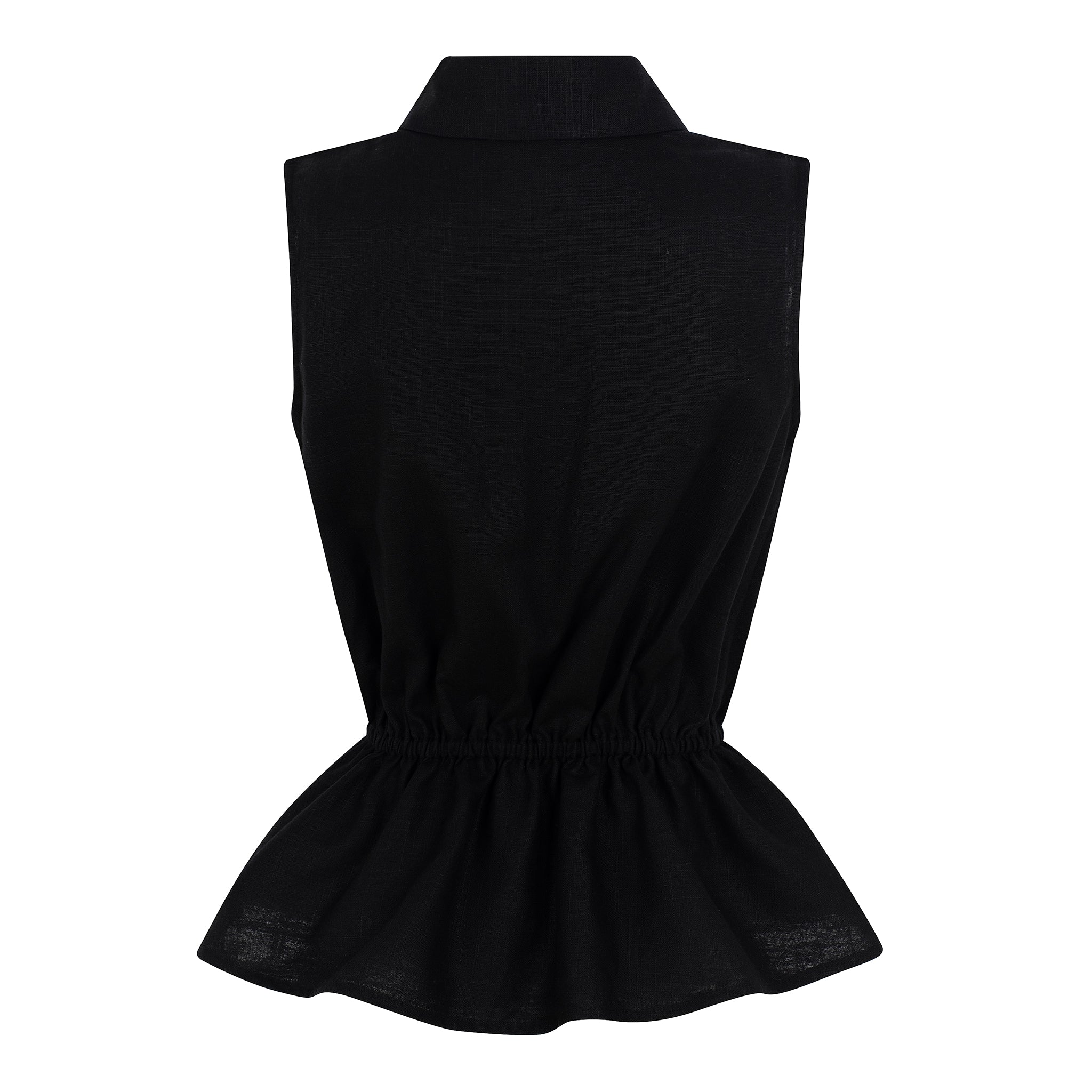 Peplum Top — Preto