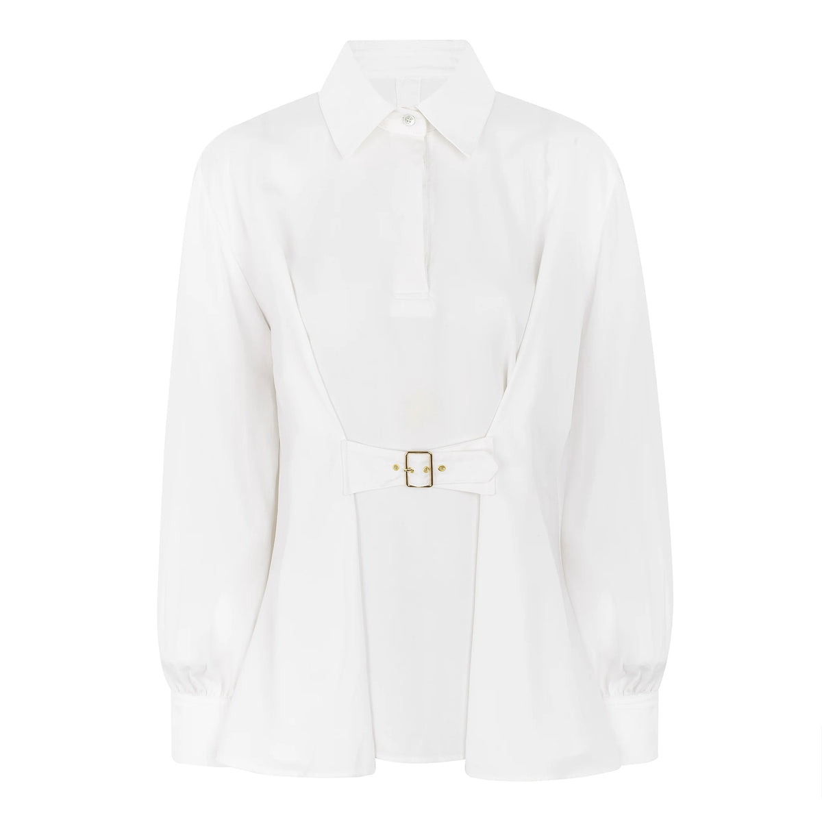 Camisa com Cinto — Branco