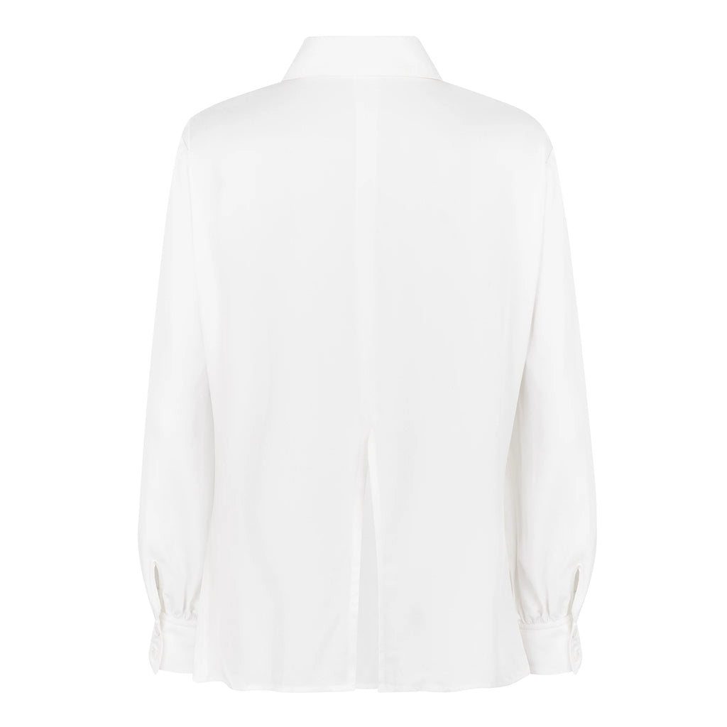 Camisa con Cinturón — Blanco