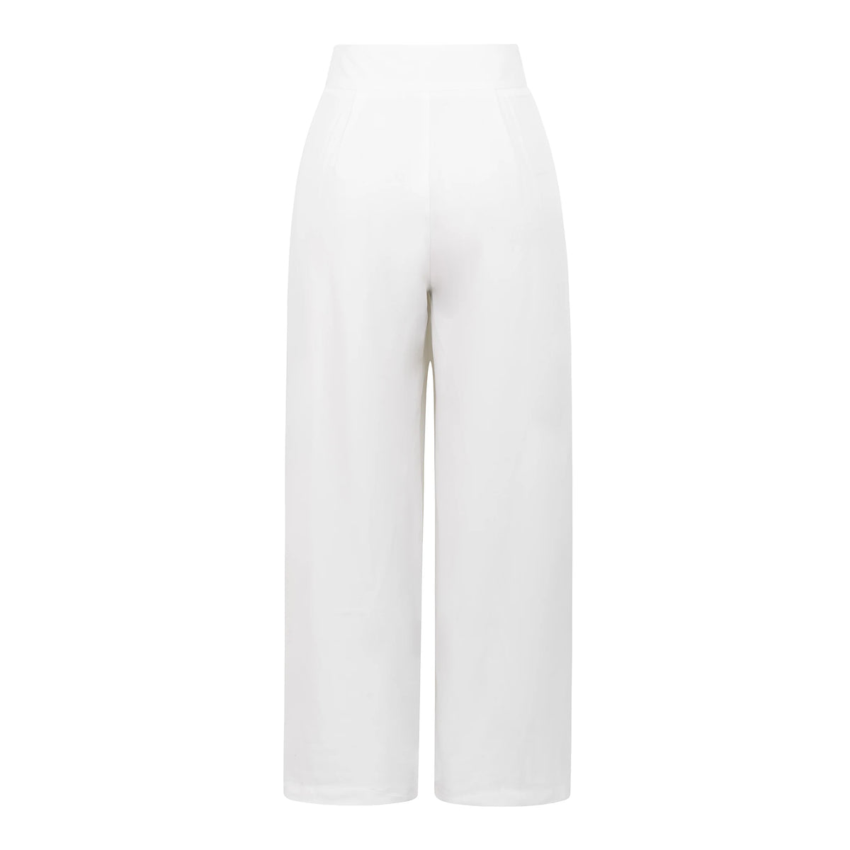 Calças Wide Leg com Cinto — Branco