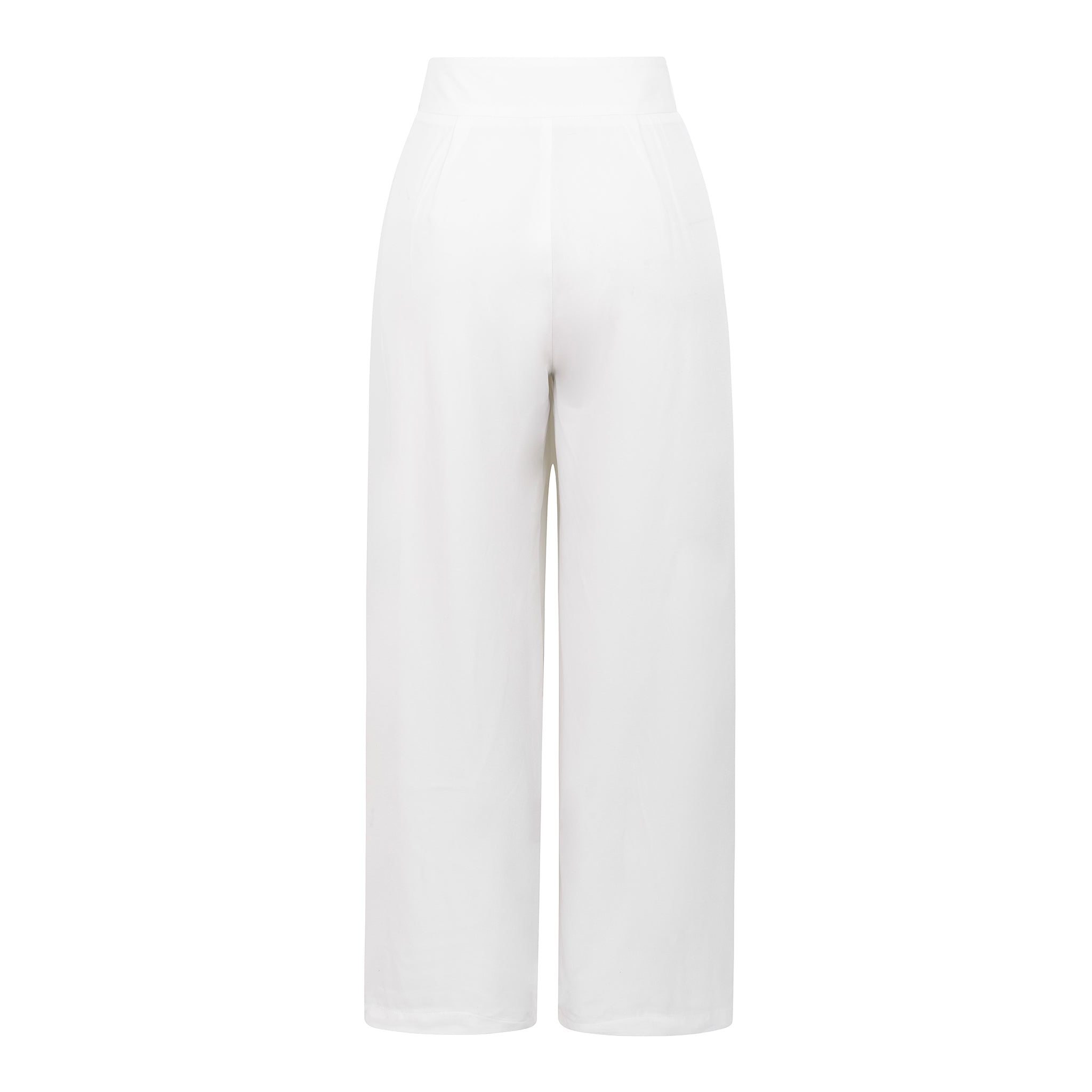 Calças Wide Leg com Cinto — Branco