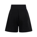 Calções Wide Leg com Cinto — Preto