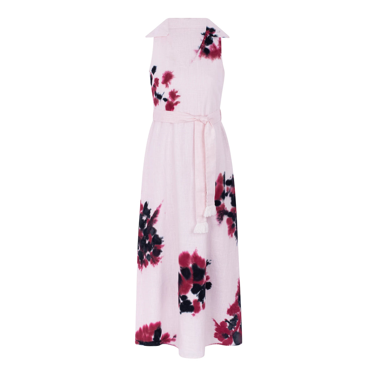 Vestido Comprido com Faixa — Hand-Dyed