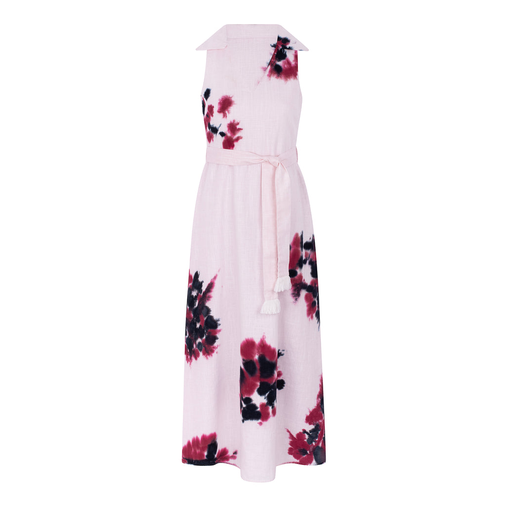 Vestido Comprido com Faixa — Hand-Dyed
