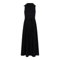Vestido Comprido com Faixa — Preto