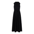 Vestido Comprido com Faixa — Preto