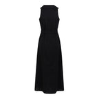 Vestido Comprido com Faixa — Preto